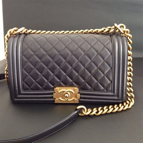 chanel boy new medium gold hardware|Chanel bag review.